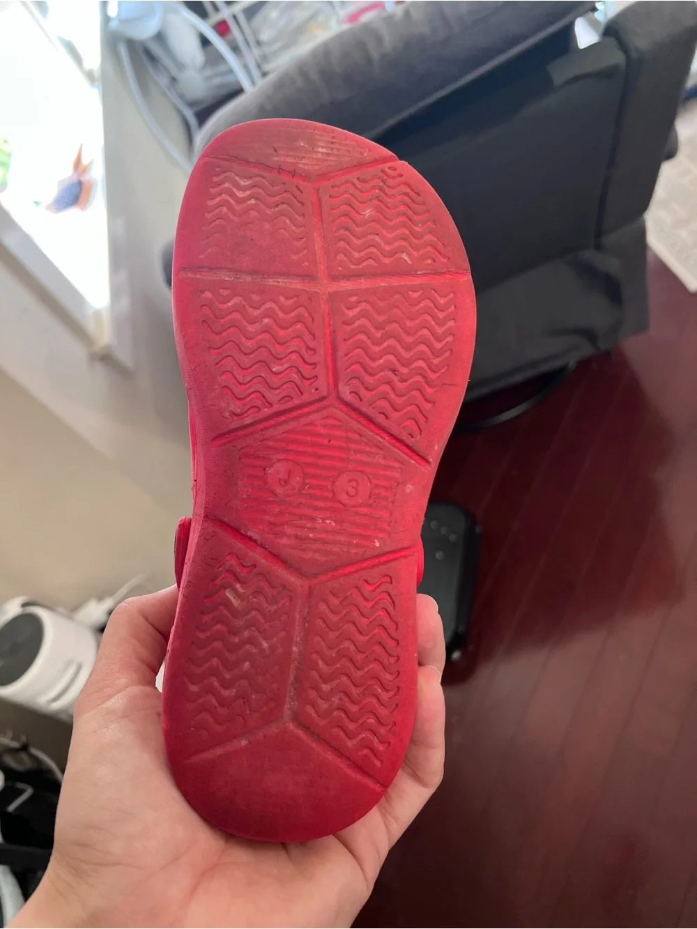 Kids Red Slip-On Clog Shoes
